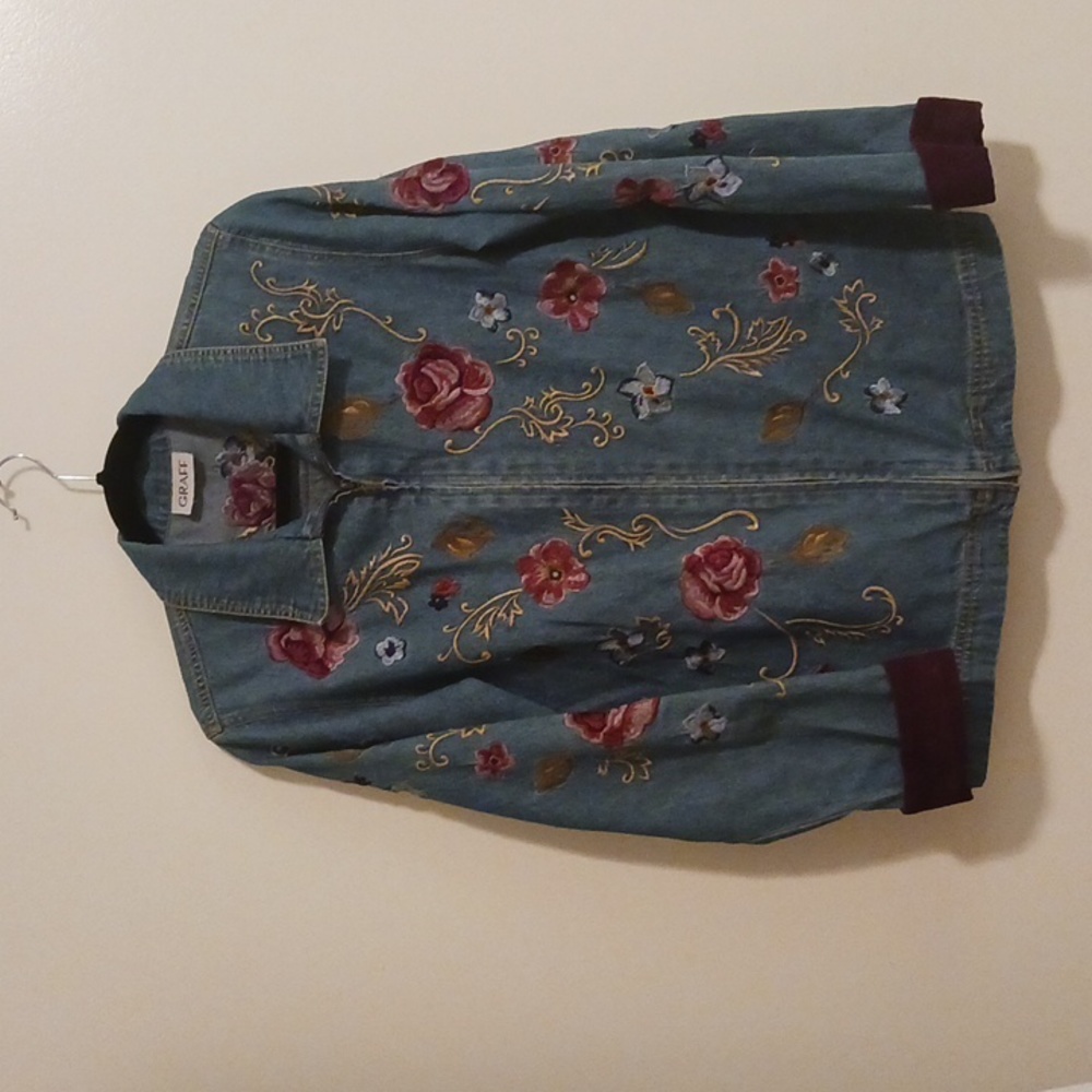 GRAFF jacket..embroidered denim..size M